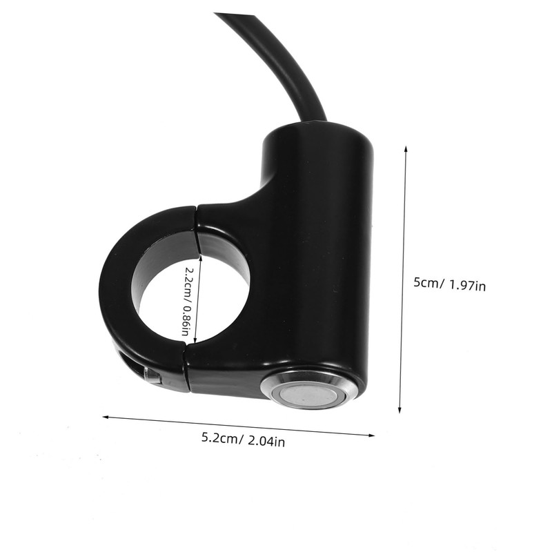 ULTECHNOVO Aluminum Motorcycle Handlebar Switch Spotlight Switch for Motorbike 5
