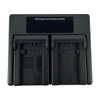 USB Dual Batteries Charger for BP-727, BP-718, BP-709, for HFR80,