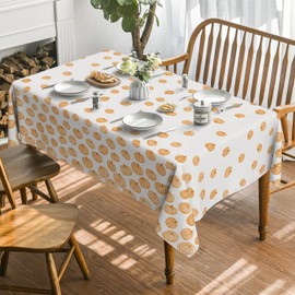 Horaldaily - Mantel de otoño de 60 x 120 pulgadas, rectangular, calabaza, cosecha de otoño, naranja, lavable, para fiesta, picnic, cena, decoración