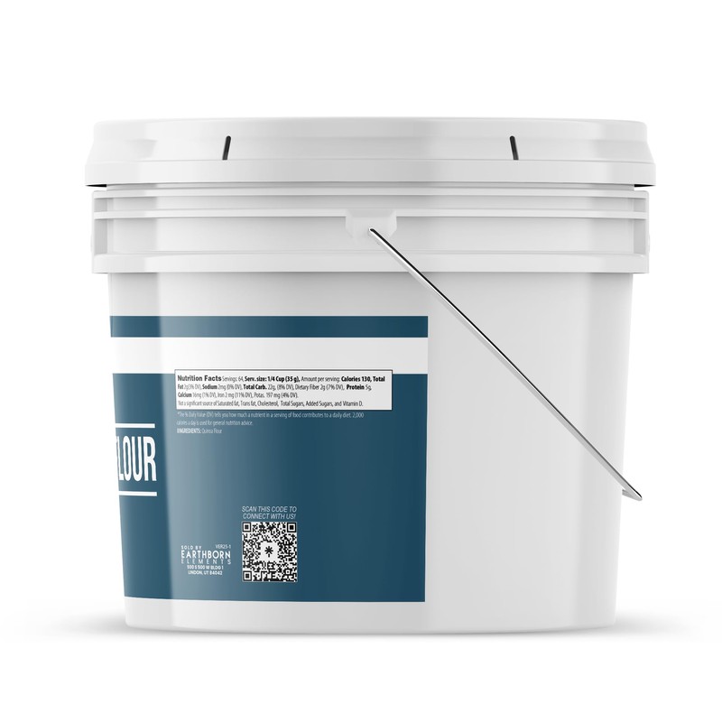 Earthborn Elements Quinoa Flour 1 Gallon, Vegan, Baking & Cooking