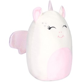 SQUISHBRUBIES Emily the Unicorn - 35 cm Cuddly Toy - Super Soft Plush Stuffed Toy - Plush Toy for Cuddling, Gift and Collecting - White and Pink