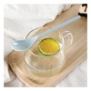 Pack of 5 plastic spoons, long spoons, plastic egg spoons,