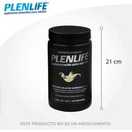 Plenlife Proteína Baja En Carbohidratos - Bote 800 Gramos Sabor Vainilla                                                                              