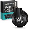 Office Chair Wheels Replacement - 3″ Heavy Duty Caster Wheels