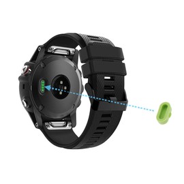 WOONEKY 20pcs Watch Charge Port Stopper Dust Cover for Smartwatches Protects Charging Ports and Moisture Easy Installation Mixed Colors