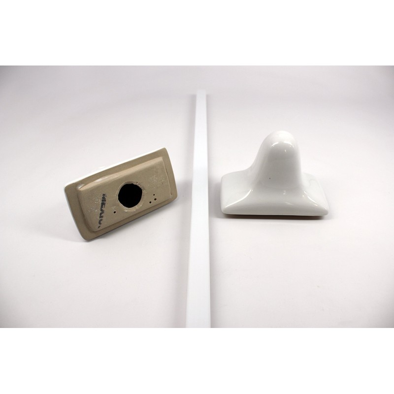 Bath Accessories 24" White Ceramic Towel Bar - Not for