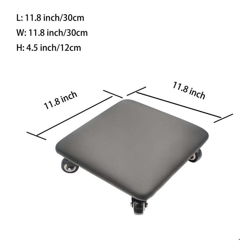 Btibpse Roller Seat 360 Degree Rotating Low Stool with Wheel