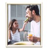 MIMOSA MOMENTS Enamel Metal Weddding Picture Frame with Stand, Display