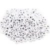 500 Pcs Acrylic Number Symbol Beads White Background Black Numbers