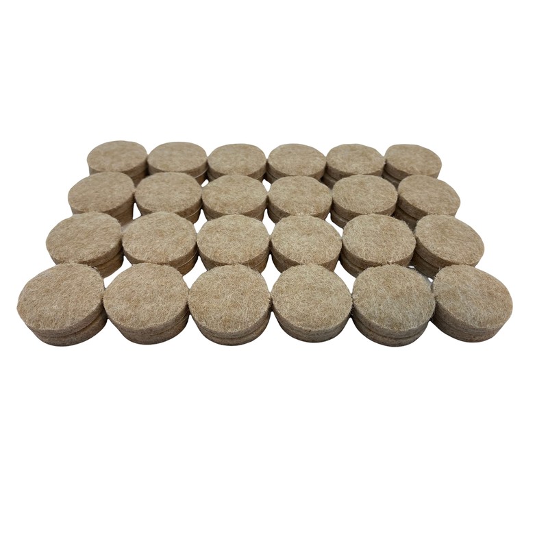 1 in. Beige Heavy-Duty Self-Adhesive 1 in. Felt Pads (48-Pack)