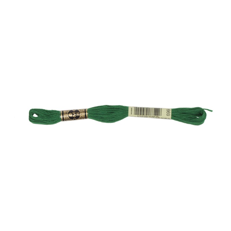DMC 6-Strand Embroidery Cotton Floss, Christmas Green