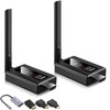 Wireless HDMI Transmitter and Receiver, Upgraded Range 165FT/50M,1080P@60Hz High Definition