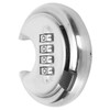 4 Digit Combination Disc Padlock with Hardened Steel Shackle Lock