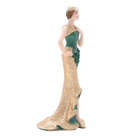 Broadway Belles Marie Small Emerald Green and Gold Standing Charleston Figurine