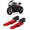 Motorcycle Front Footrests Aluminium Alloy Anti Slip Replacement for MV