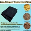 MIUSING 24 x48 Large Capacity Wood Chipper Collection Bag, Reusable