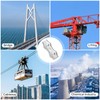 Milkary M5 Poly Rope Connectors, 30 Pcs Poly Rope Fence