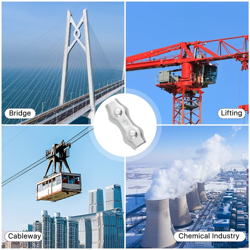 Milkary M5 Poly Rope Connectors, 30 Pcs Poly Rope Fence