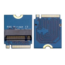 Suckoo for Asus Rog Mirage 13 Laptop 2230 to 2280 SSD Hard Drive Adapter Expansion Plate NVME M-Key M.2 PCIE 4.0 Gold Finger Adapter Upgrade Converter 180 Degree Reverse Laptop Accessories