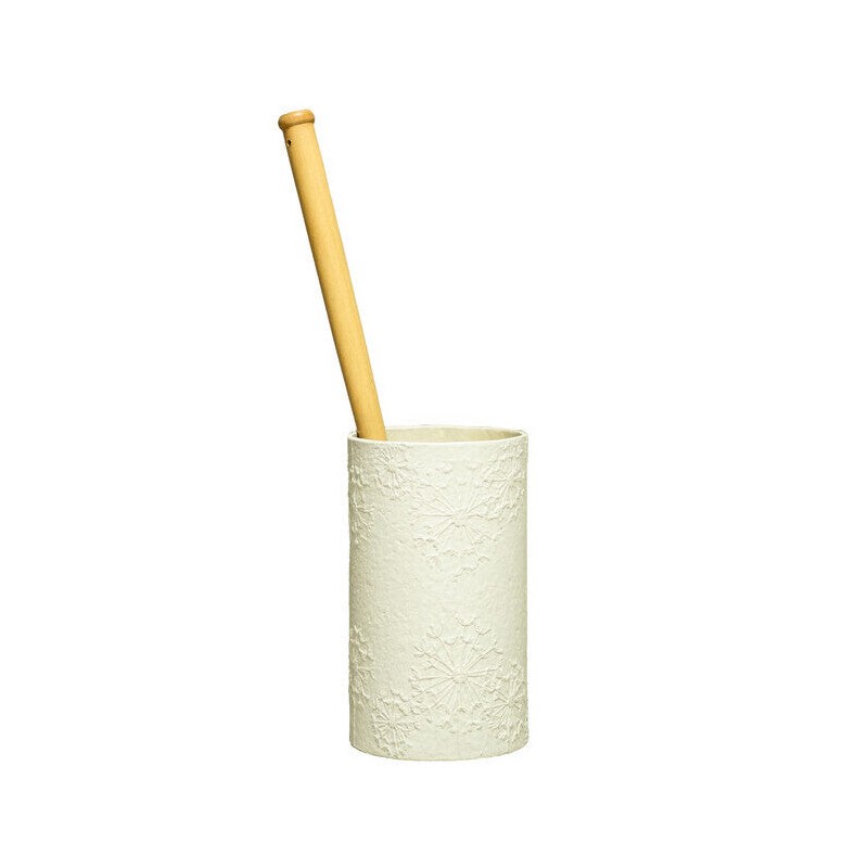Eco Max Toilet Brush Holder, White Dandelion