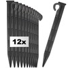 com-four® 12 x Plastic Ground Nails - Durable and UV-Resistant
