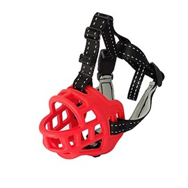Creation Core Adjustable Breathable Anti-Biting Rubber Dog Muzzles for Chewing Biting and Barking