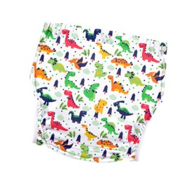 perfeclan Stoffwindel für Erwachsene, Inkontinenz-Taschenwindel, wasserdichte Slips mit Auslaufschutz, verstellbare Schnalle an der Seite für ältere Menschen, Dinosaurier Xxl