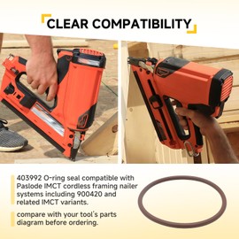 2-Pack 403992 O-Ring Compatible with Paslode IMCT 900420 Framing Nailer