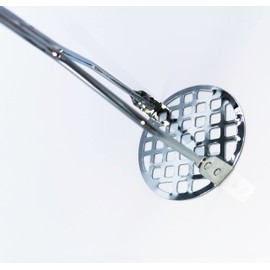 Stainless Steel Potato Masher Mashing Plate for Mashing Potatoes, Guacamole, Egg Salad, Banana Bread, Vegetables and Fruits (Plate Style)