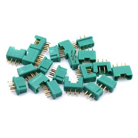 Premium MPX Multiplex Compatible High Current Plug Connectors Gold Plug 6 Pin 6P 6 Contacts Male Female 6-Pin 35A Model Making 10 Pairs (20 Pieces)