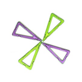MAGNIKON Magnetic Building Blocks Replacement Set - Children's Toy from 3 Years, Magnetic Toy Children, Magnetic Building Blocks, Gift for Girls and Boys, Montessori Building Tiles (Isosceles