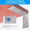YUMORE Shelf Bracket 8 inch, Heavy Duty (1/5") Thick Solid