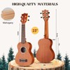 CAHAYA Concert Ukulele 23 Inch Ukulele Kit Beginner Starter with
