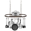 Sorbus Pot and Pan Rack for Ceiling 31" with 10