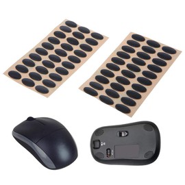 60pcs Black Mouse Feet Sticker Mouse Skates Pads Replacement Mouse Feet for M215 / M310 / M325 Mouse Pads and Wrist Rests,Desk Accessories and Workspace Organizers
