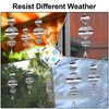 Wind Spinners, 2× 3D Stainless Steel Outdoor Hanging Wind Spinner,