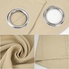 MilyaDE Opaque Blackout Curtain with Eyelets for Living Room Bedroom