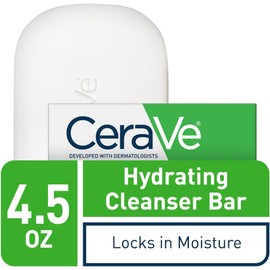 [Japanese Moisturizing Cream] Cerave Hydrating Cleanser Bar For Dry to Normal Skin, 4.5 Oz