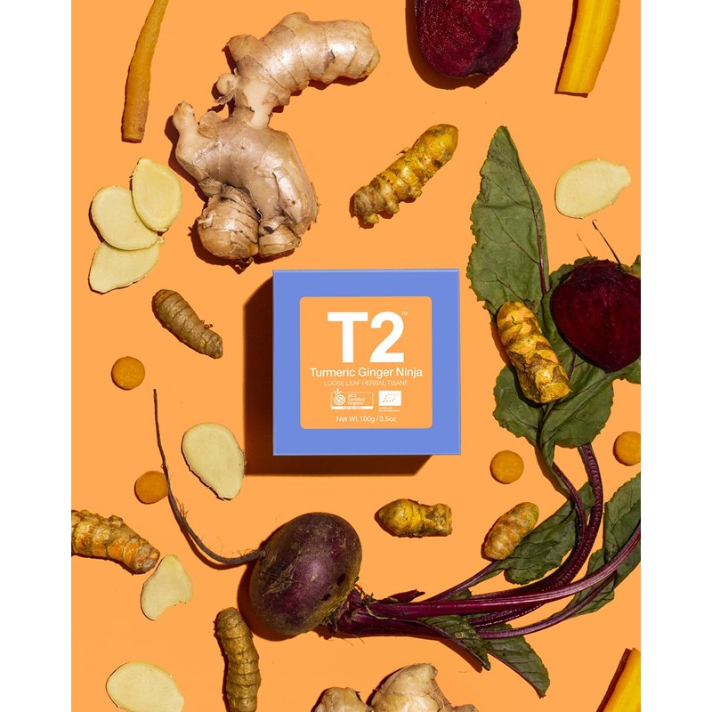 T2 Tea Organic Turmeric Ginger Ninja, Turmeric and Ginger Tea