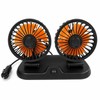 Dual-Head Car Cooling Fan – 2-Speed Adjustable USB Auto Air