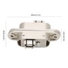 DEWIN Hidden Door Hinges, Invisible Hinge with 3 Way Adjustable