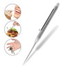 Portable Titanium Alloy Telescopic Toothpick Case Holder for Camping Hiking