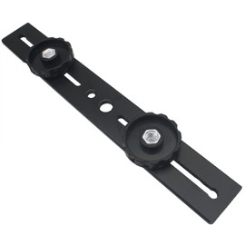 SYCZIOHU Dual Camera Flash Mount Bracket 20CM Tripod Mount Extension Bar with 1/4'' Screw Hot Shoe Mount for Fill Light and SLR Camera (Black)