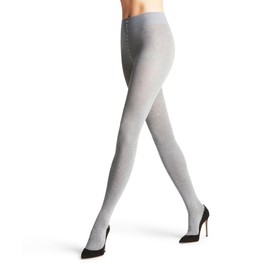 FALKE Women's Family W Ti Sustainable Cotton Plain 1 Pair Tights, Grey Greymix 3399, XL