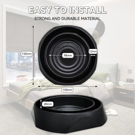 Bed Bug Interceptors | Bed Bug Interceptor Traps | Insect Trap, Monitor, and Detector for Bed Legs with Anti Skid Pads Included (Black - 8 Pcs)