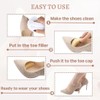JEYORZY 4 Pairs of High Heel Cushion Pads, Shoe Filler,