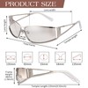GGSTDDUP 3 Pairs Y2k Sunglasses for Women Men, Fashion Metal