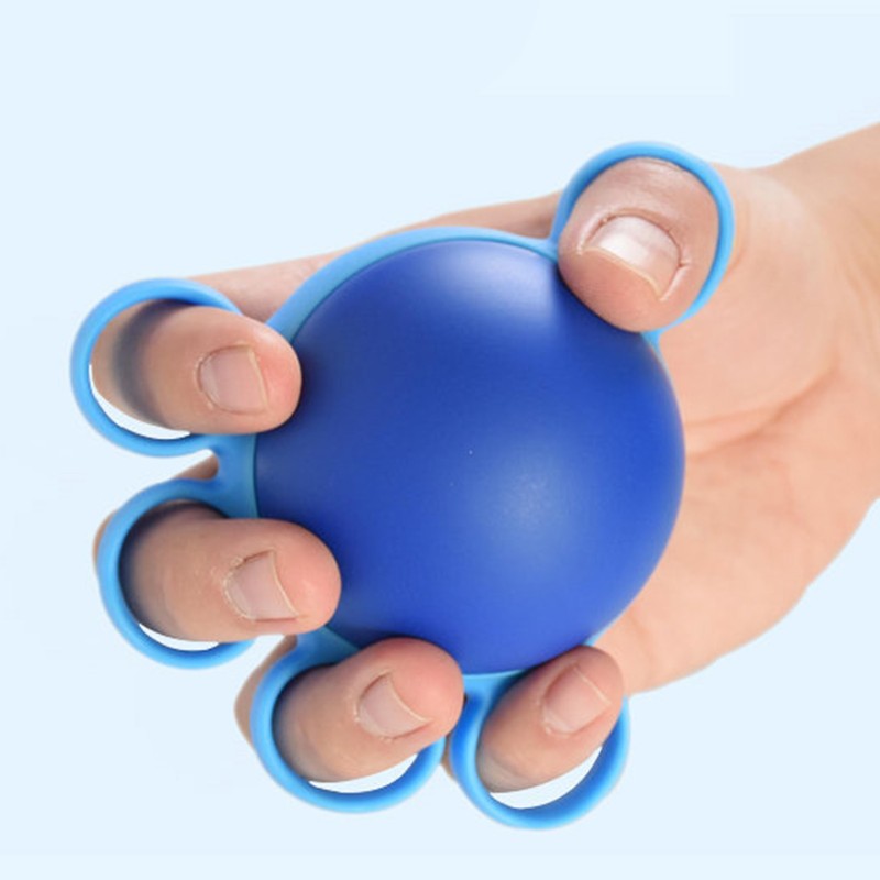 Finger Exerciser Ball Elastic PU Silicone Hand Therapy Grip Strengthener