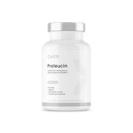 CELLX PROLEUCIN DL185 Dileucina  Aminocidos para Aumento de Fuerza, Resistencia y Recuperacin  120 Cpsulas  Sin Azcares ni Rellenos  Frmula Natural y 