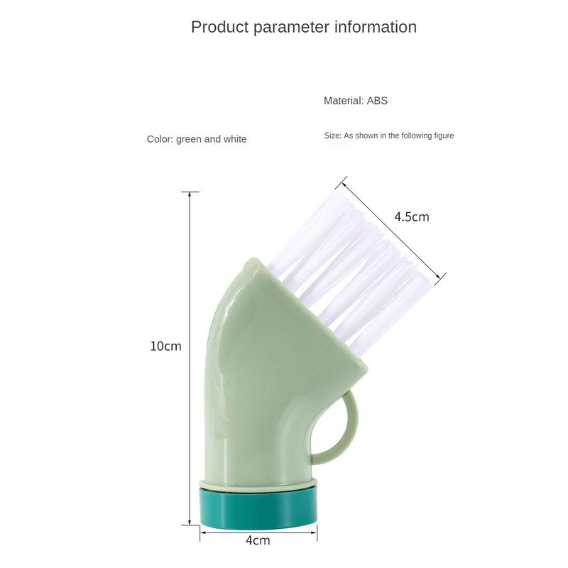 Multi-Functional Cleaning Brush Head penetrates deep into crevices and Dead